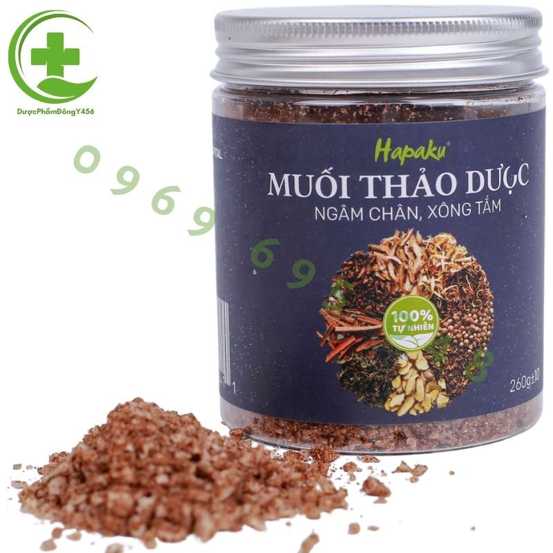 Muối ngâm chân thảo mộc hapaku 260g- giảm nhức mỏi bàn chân, giảm mồ hôi chân, đỡ tê lạnh bàn chân