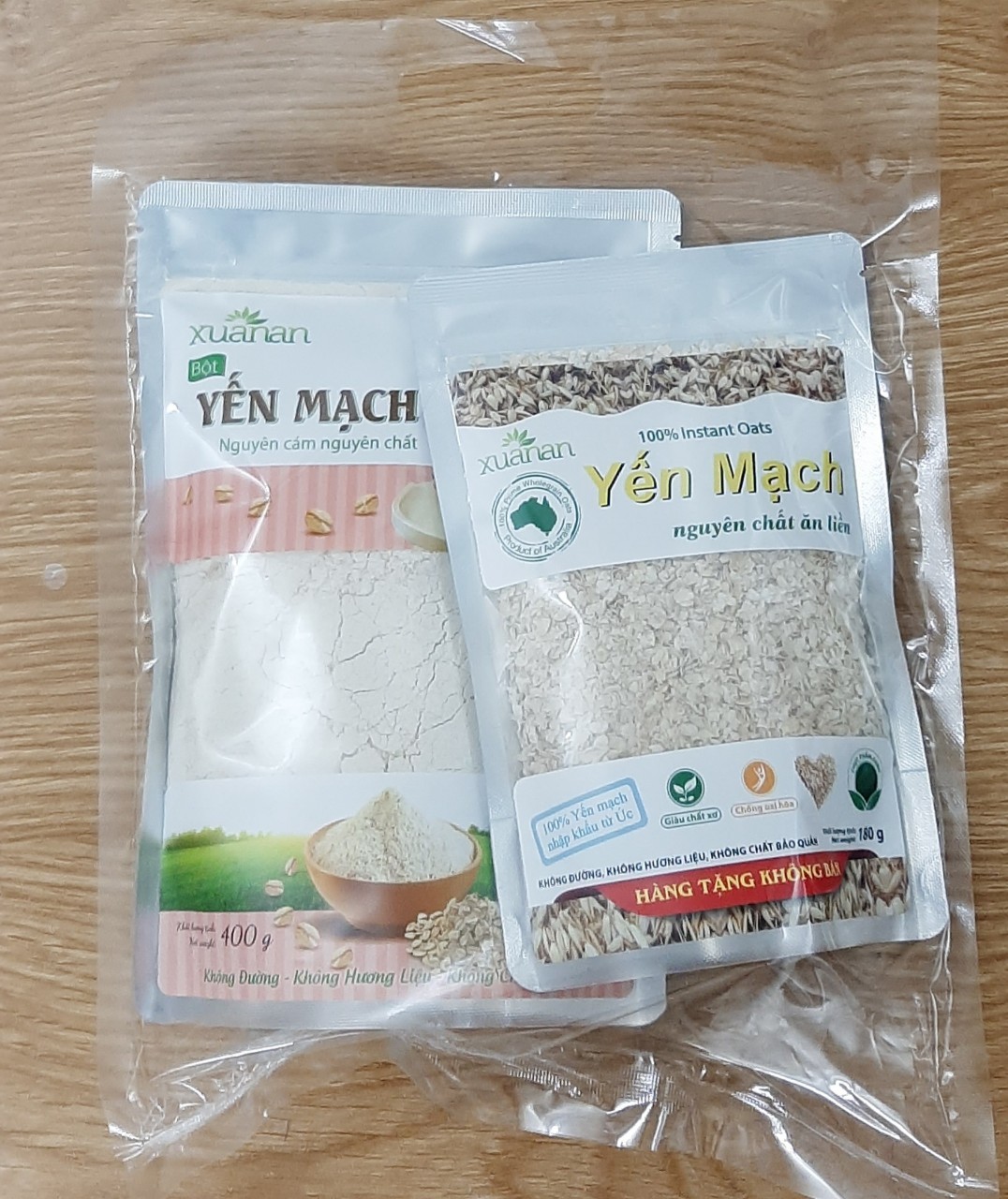 Bột yến mạch xuân an nguyên cám gói 400gr
