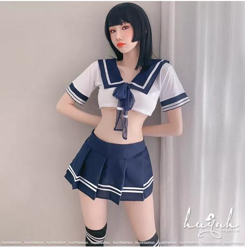 Đồ ngủ hoá trang cosplay học sinh ngoan sexy