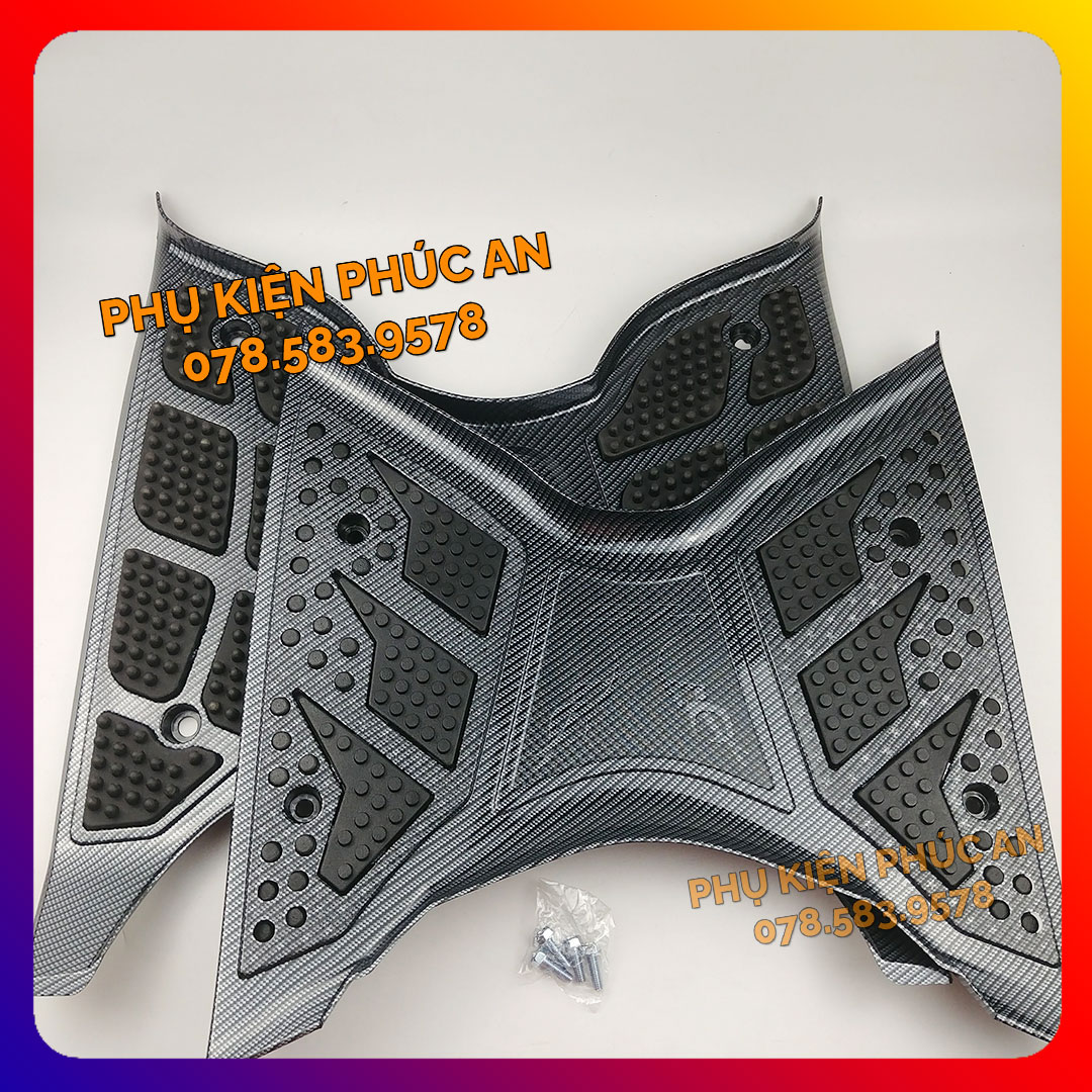  Thảm lót để chân Carbon xe Sh nam năm 2020 2021 2022 2023 2024 bản 125i 150i 160i 350i cacbon - tấm trải sàn gác chân trước 125 150 160 350 