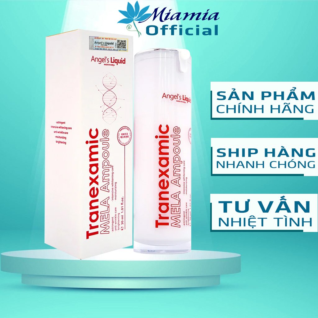 Siêu Tinh Chất Xoá Thâm Sạm Nám Angel's Liquid Tranexamic Mela Ampoule 30ml Dưỡng Trắng Chuyên Sâu