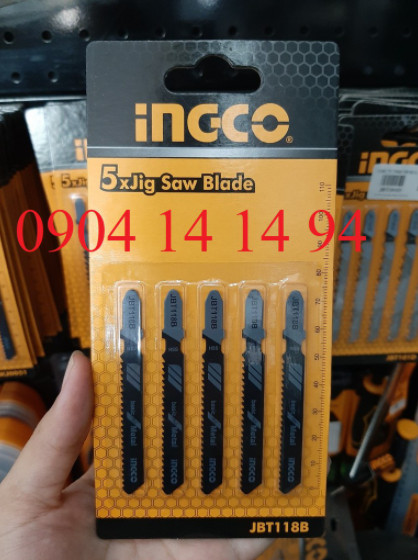 Bộ 5 lưỡi cưa lọng kim loại ingco jbt118b