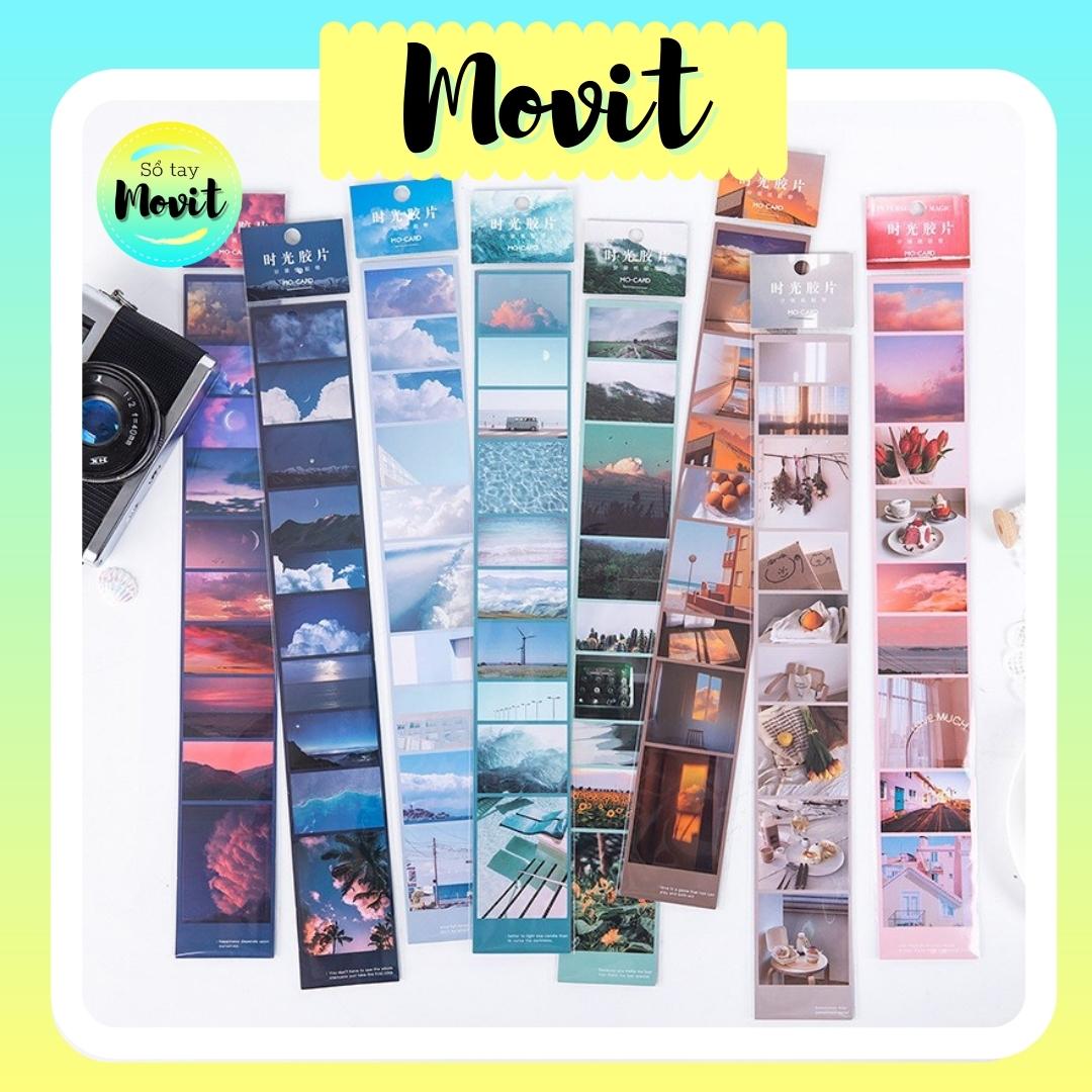 Dải ảnh dán phong cảnh làm bullet journal
