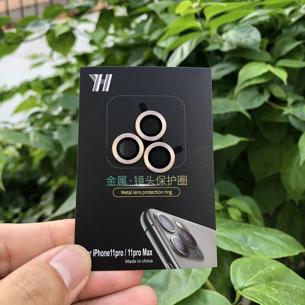 Bộ 3 vòng bảo vệ camera dành cho iphone 11pro/ 11pro max - chống vân tay, chống mờ camera bh 12tháng