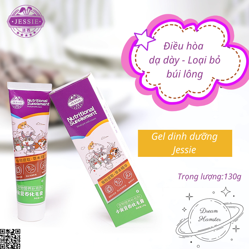 Gel dinh dưỡng Jessie cho hamster, thỏ, bọ,... - 130gr