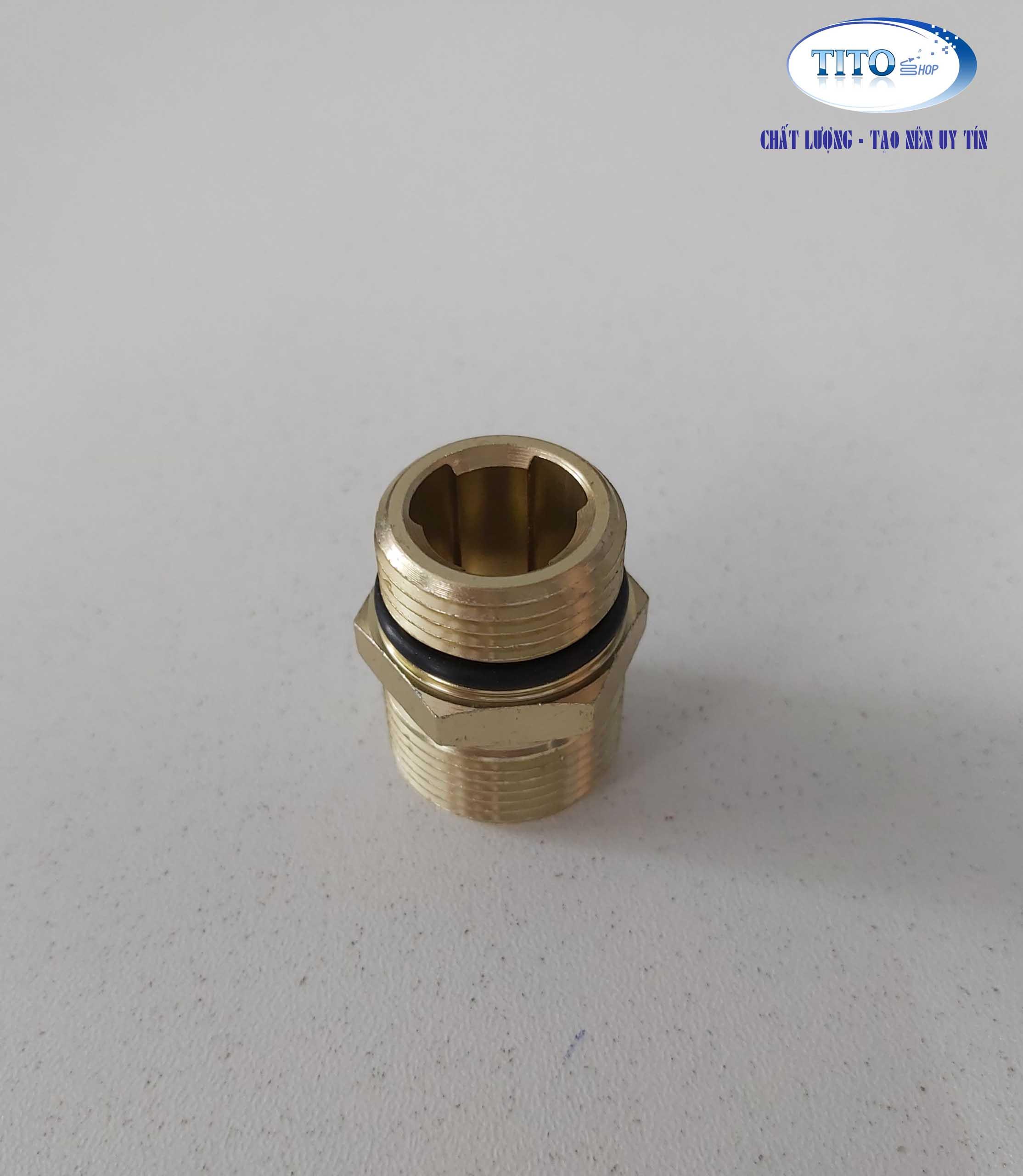 KHỚP REN GẮN THÂN MÁY RỬA XE VỚI ĐẦU DÂY CAO ÁP - linh kiện thay thế cho máy rửa xe có chức năng chỉnh áp