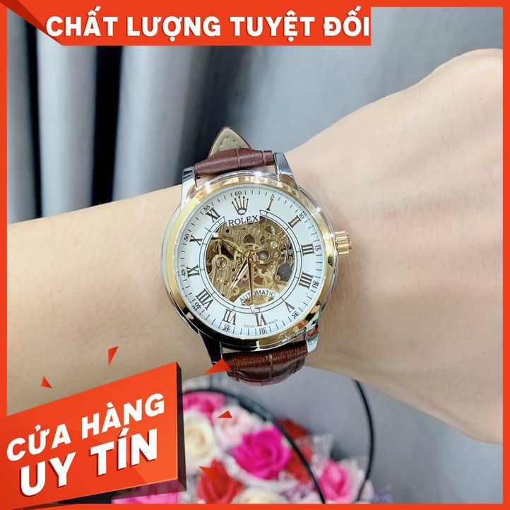 Đồng hồ nam rolex classic máy cơ chống nước có bảo hành 12 tháng mtp-store mtp-store