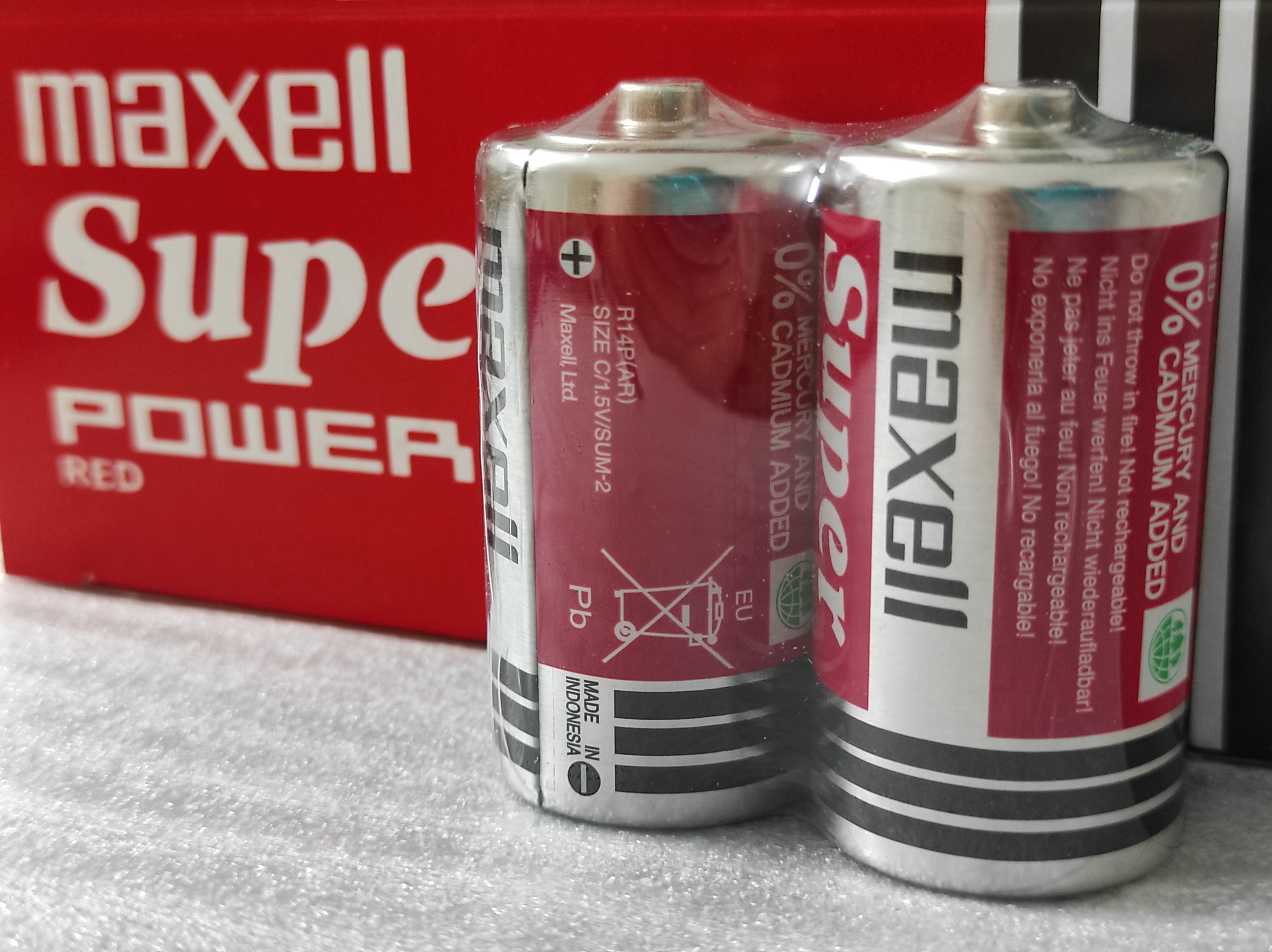 Pin trung c r14p maxell super power 1.5v - maxell chính hãng