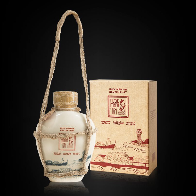 Nước mắm tĩn 41n bình gốm 500ml - leafhouse hcm