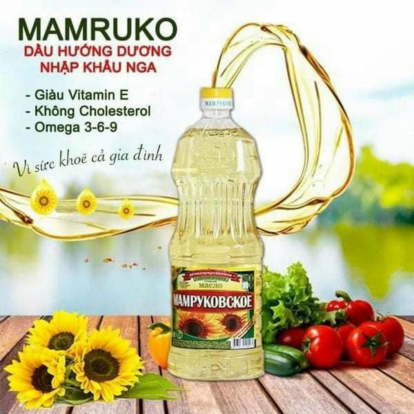 Dầu hướng dương mamruko nga 1l date 12/2024