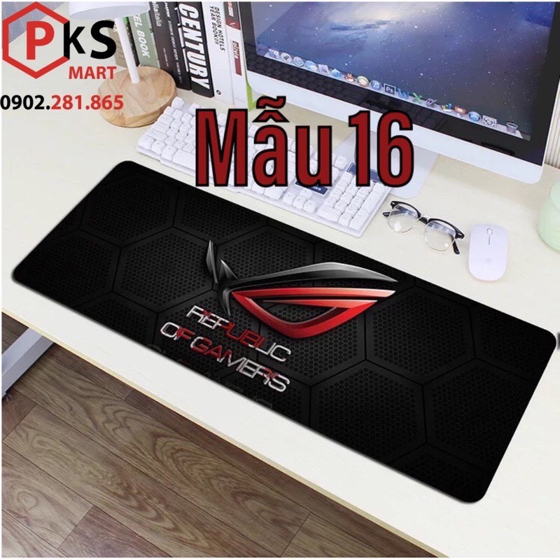 Lót chuột cỡ lớn, pad chuột 800 * 300 * 2mm in 3D đa dạng hình, may viền chắc chắn, được chọn hình - PKSMART - PHỤ KIỆN SỐ 9999