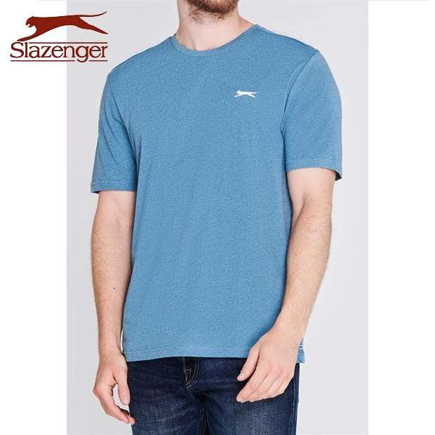 Áo thun nam Slazenger Plain (màu Denim Marl) - Hàng size UK