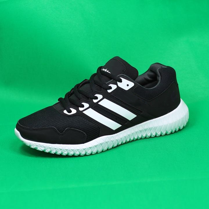 Giày thể thao sneaker nam nữ đen sọc trắng size 35 đến 43(MT25)