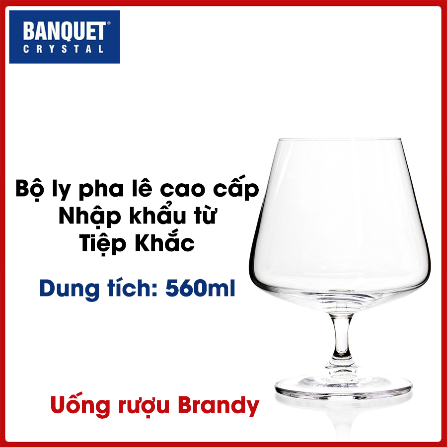 [HCM]Bộ ly thủy tinh pha lê Gourmet dung tích 560ml (GOU560)