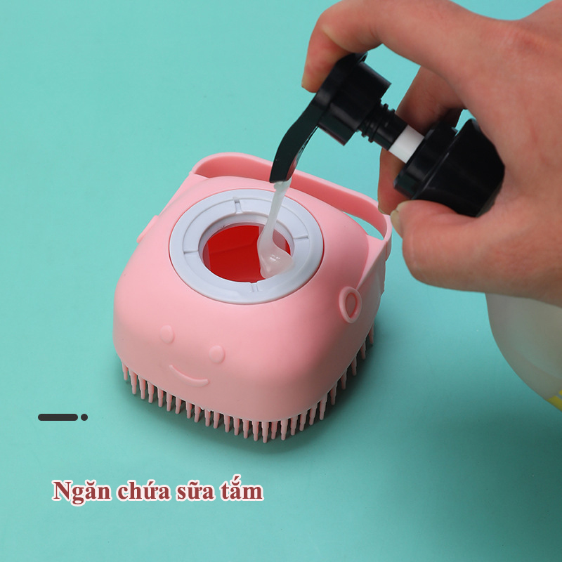 Bàn chải vệ sinh chó mèo Silicon thông minh
