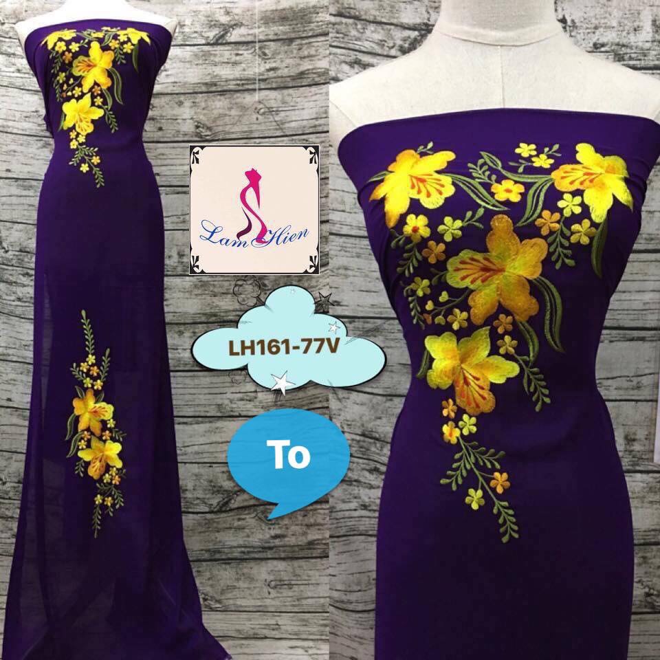 Vải áo dài thêu LH161 (215k giảm còn 149k/ áo)