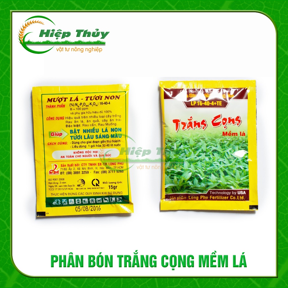 Phân bón trắng cọng mềm lá lp 16-40-4 | gói 15g