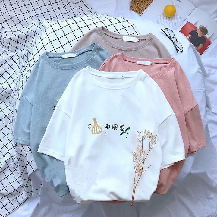Áo thun nữ Áo thun nữ form rộng
