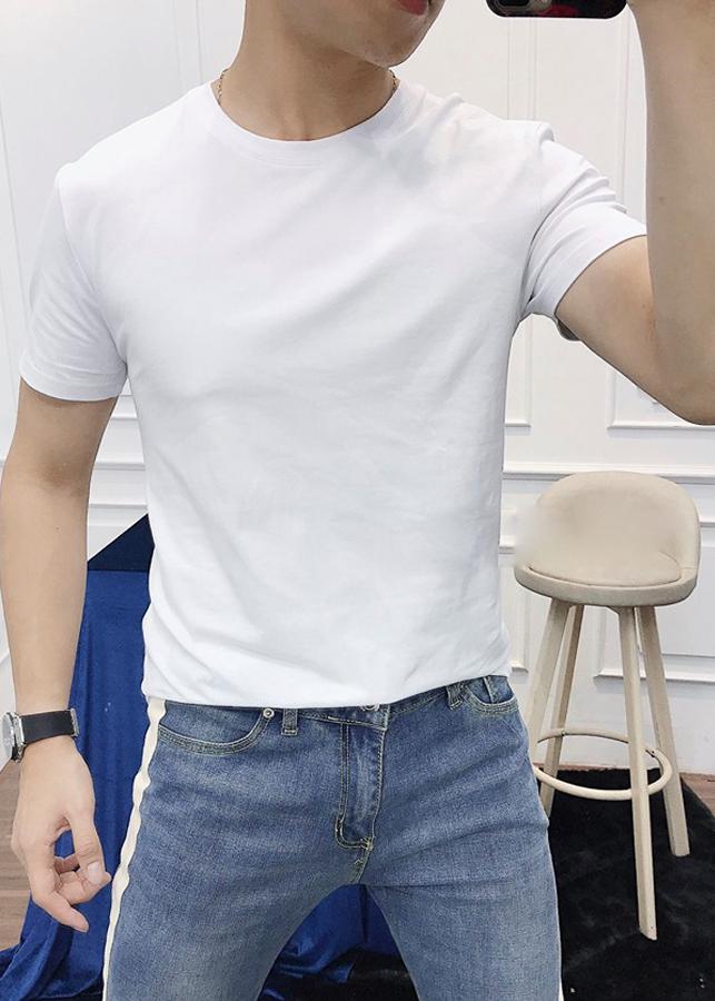 Áo thun nam basic vải đẹp 100% cotton chất lượng tốt - hàng chuẩn hình