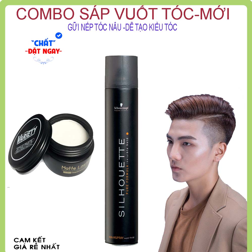 GÔM SÁP GIÁ RẺ,SÁP VUỐT TÓC  CHO NAM,COMBO SÁP -GÔM XỊT TÓC  CAO CẤP,tạo nếp tốt, giữ nếp lâu, hương thơm dịu và dễ tan trong nước.SẢN PHẨM MỚI