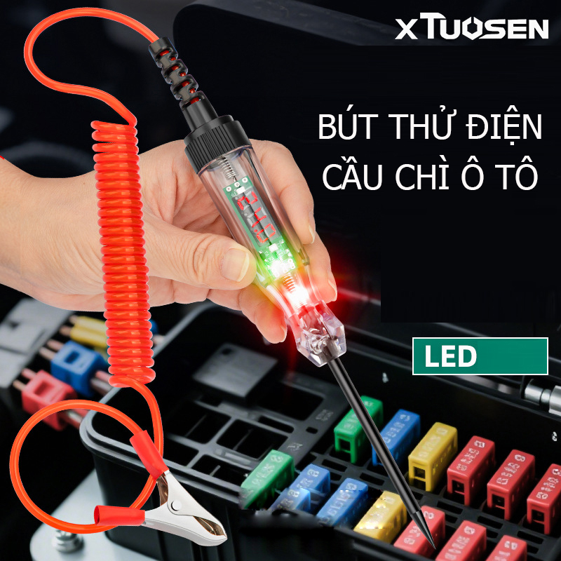 ✨ BÚT THỬ ĐIỆN KỸ THUẬT SỐ XTUOSEN – CÔNG CỤ HOÀN HẢO CHO THỢ SỬA CHỮA Ô TÔ! 🚗