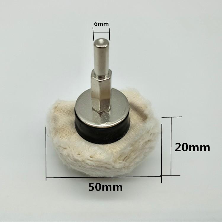 Vải bông đánh bóng hình bán nguyệt 50mm