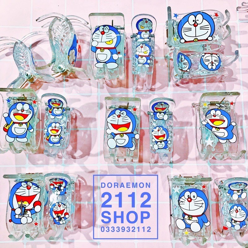 Kẹp tóc càng cua 5 răng doraemon