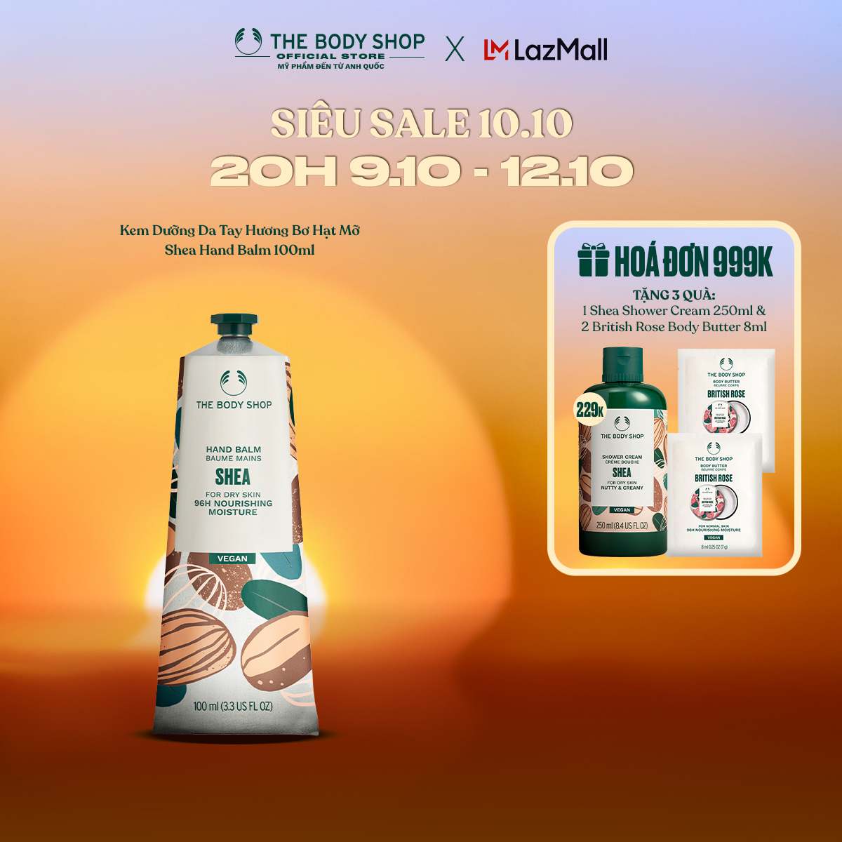 Kem Dưỡng Da Tay Hương Bơ Hạt Mỡ Shea Hand Balm The Body Shop