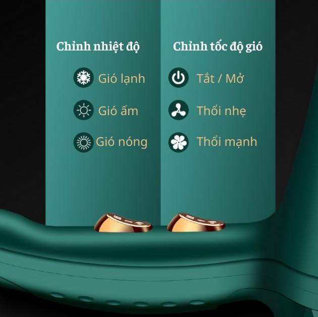 Máy xoáy tóc, Máy sấy tóc chuyên dụng, Máy Sấy Tóc 2 Chiều Deliya Công Suất Lớn 2200W Xanh Nhám, Không Ồn, Nhiệt Độ Ổn Định Không Hại Tóc, Dễ Dàng Tạo Kiểu [ TẶNG KÈM PHỤ KIỆN ]