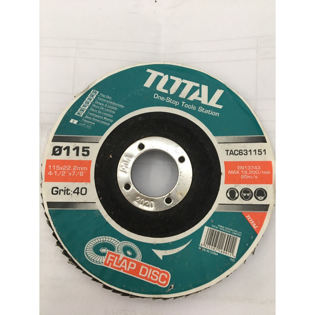 115x22mm nhám xếp độ nhám 40 total tac631151