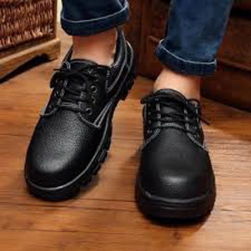 Giày bảo hộ lao động ABC, giày bảo hộ lao động ABC đế đen chỉ vàng, giày bảo hộ lao động, giày chống đinh, Bảo hộ lao động Phúc Nam