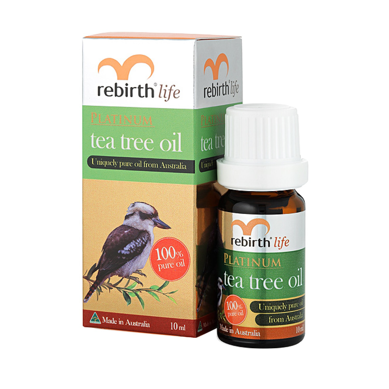 Tinh dầu thoa mụn tràm trà Rebirth Life Platium Tea Tree Oil 10ml
