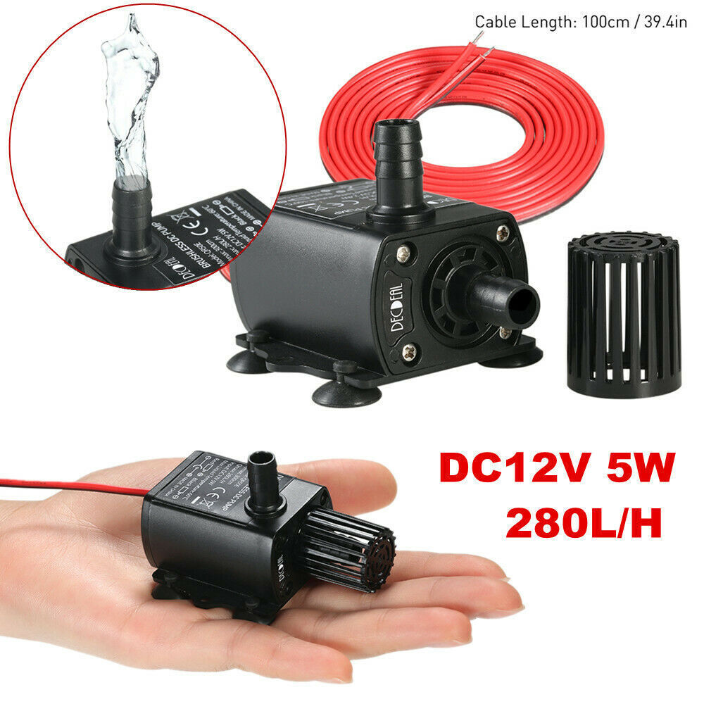 Máy bơm 12v 5w bể cá bể cá chìm dc 280lh