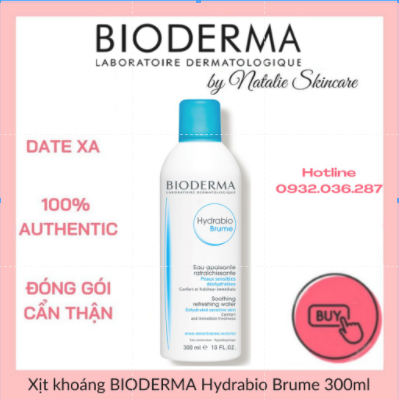 Xịt khoáng bioderma hydrabio brume 300ml