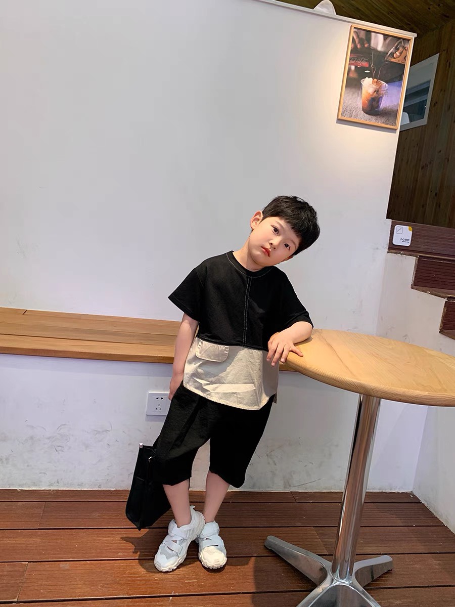 Quần cộc túi hộp cho bé trai