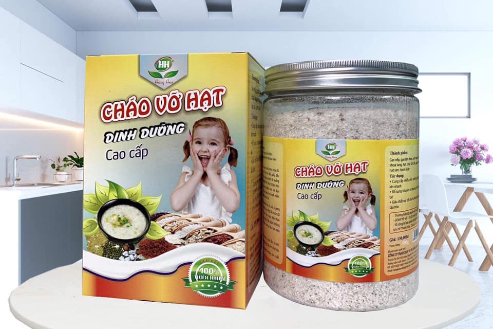 Cháo vỡ hạt dinh dưỡng Hồng hoa organic care - cho trẻ em, người ốm, người cao tuổi.