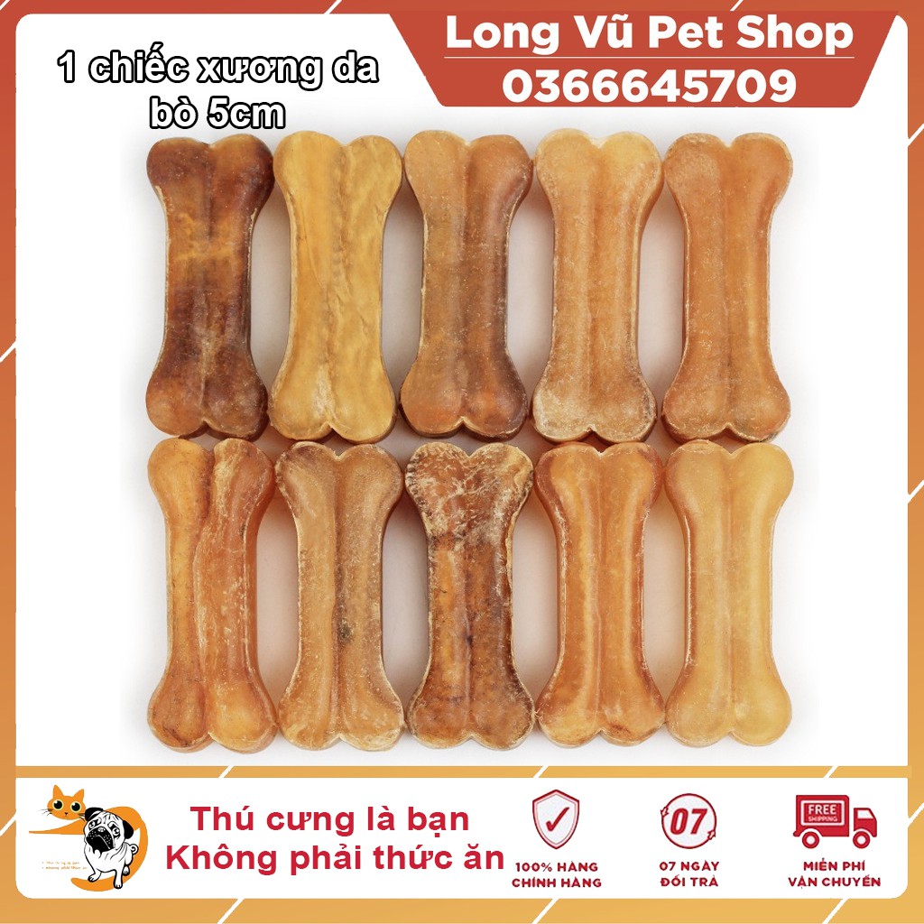 XƯƠNG DA BÒ VỆ SINH RĂNG MIỆNG GIÁ RẺ HÀNG THÁI LAN SIZE 5CM