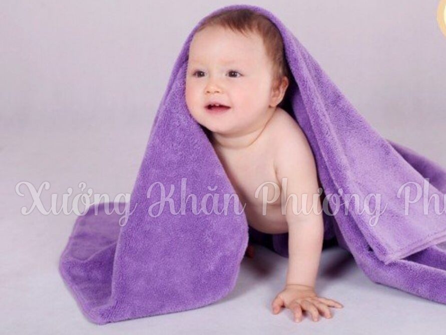 Khăn quấn Bé, Khăn Tắm Khổ lớn 70x140; cực mềm mại, Êm dịu với làn da mỏng manh, Nhạy cảm của bé