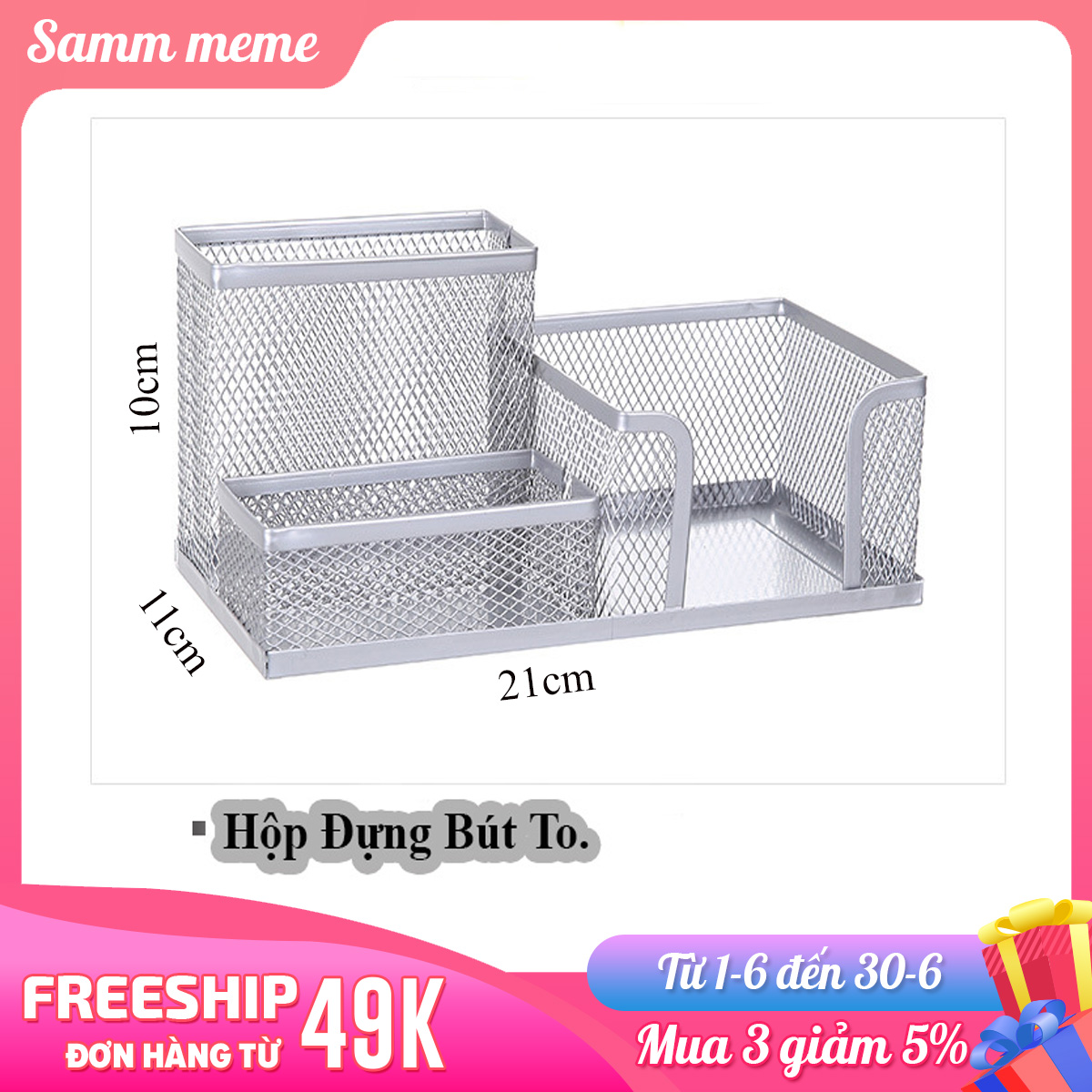 Hộp Đựng Bút để bàn cao cấp bằng thép ,sơn tĩnh điện chắc chắn - Hộp đựng bút đa năng, hộp đựng viết, hộp đựng bút văn phòng, hộp đựng bút học sinh, khay đựng đồ văn phòng