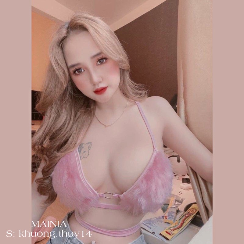 Áo ngực áo bra phối lông sexy quyến rũ bikini đi biển siêu xinh mainia shop