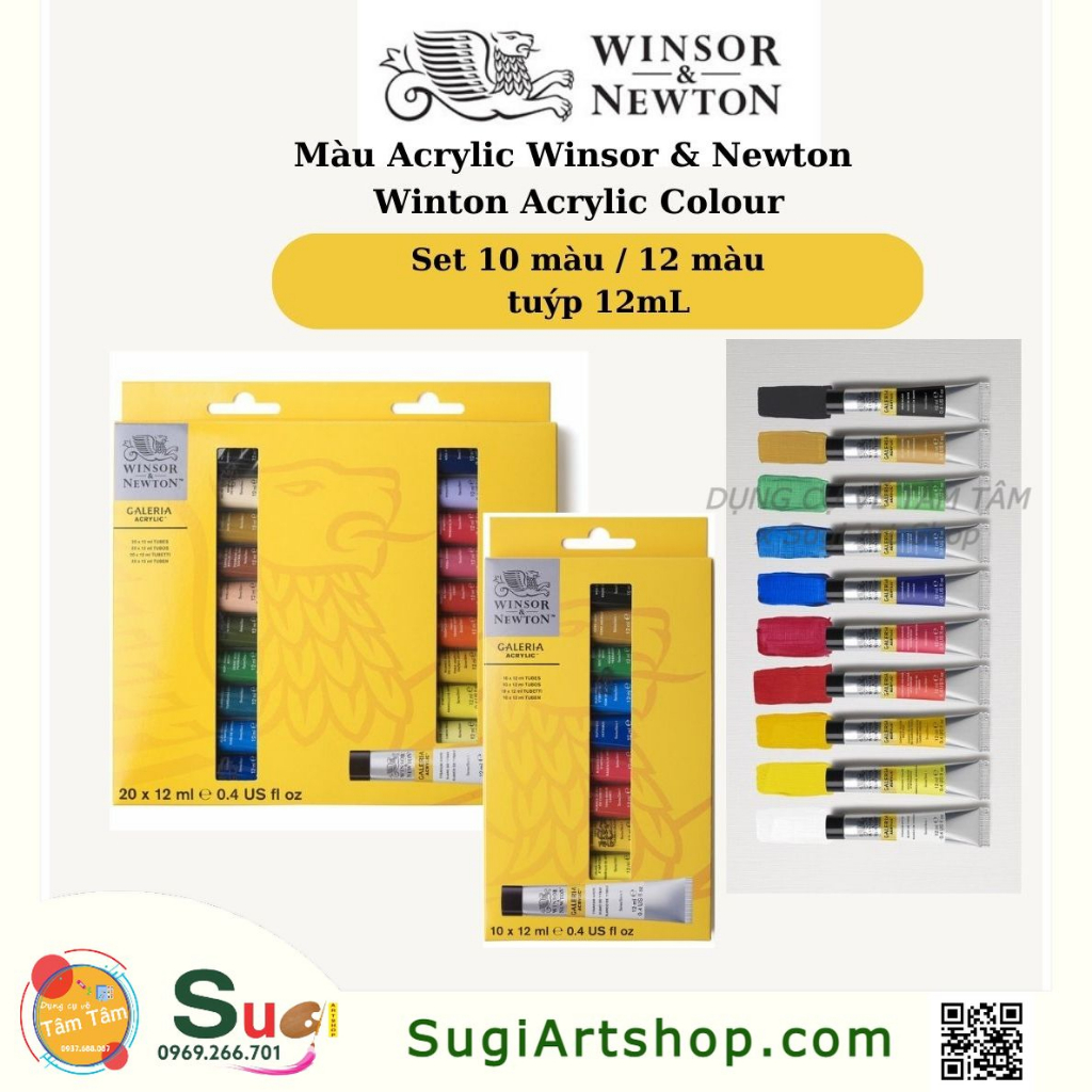 Màu Acrylic Winsor & Newton Galeria Access Set tuýp 12ml