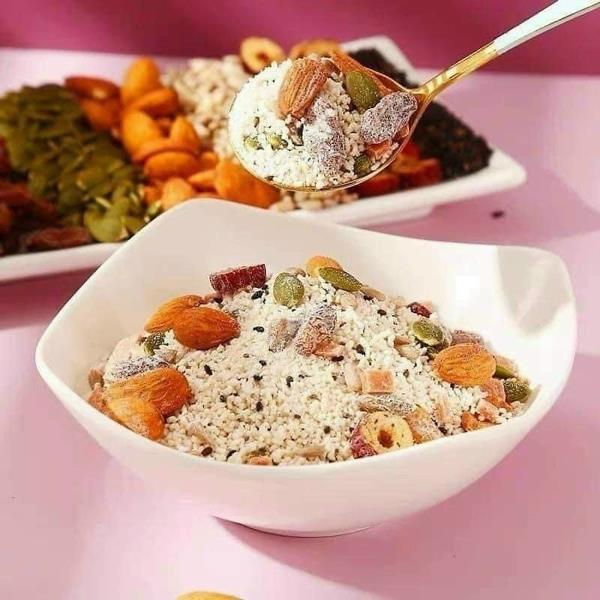 Bột củ sen mix hạt dinh dưỡng ngũ cốc giảm cân dưỡng nhan bột sen ngũ cốc dùng làm ngũ cốc ăn sáng bột sen Tâm An hộp 500g nhiều hạt