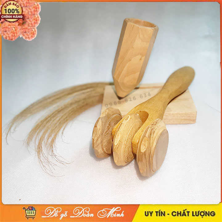 Cây massage - Dụng cụ massage toàn thân 3 bánh