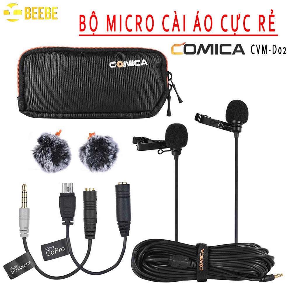 Micro gài áo cho camera, gopro, smartphone - comica cvm-d02