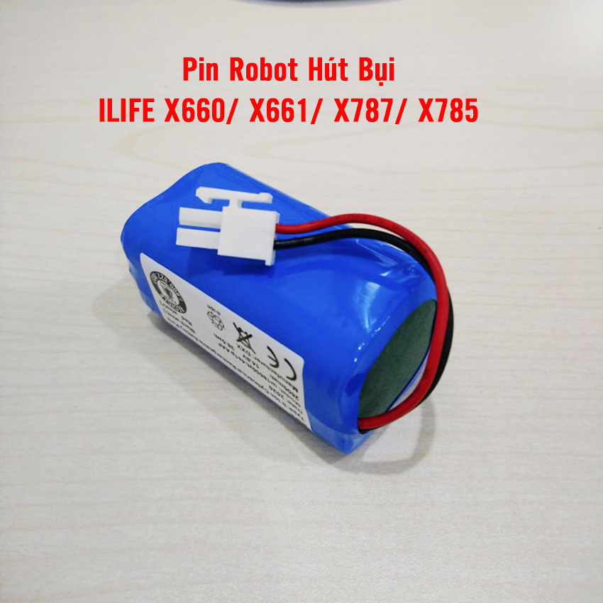 Pin robot hút bụi thông minh Ilife X660, X661, X785, X787 bảo hành 3 tháng