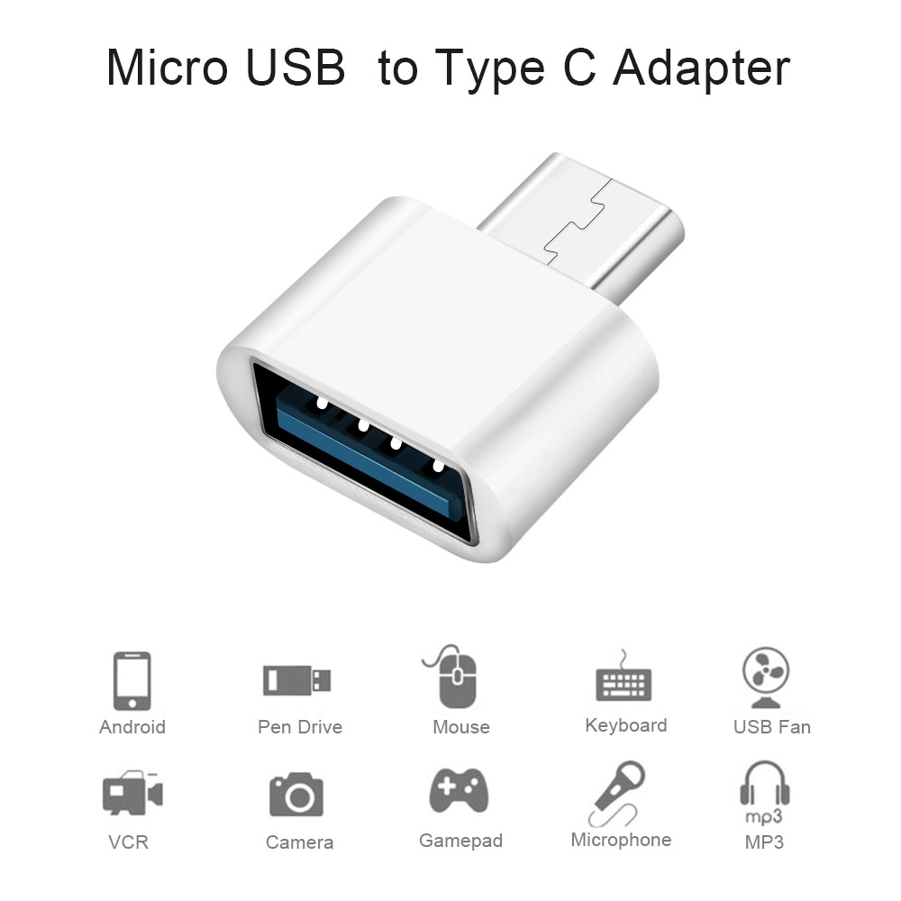 Micro USB Adapter Micro Converter Type C Adapter Mini Socket Transformation Android Phones USB 2.0