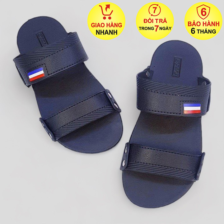 dép nam thời trang chất liệu pvc đa năng nhẹ đế chống mòn trơn trượt đi trong mọi thời tiết - DT007