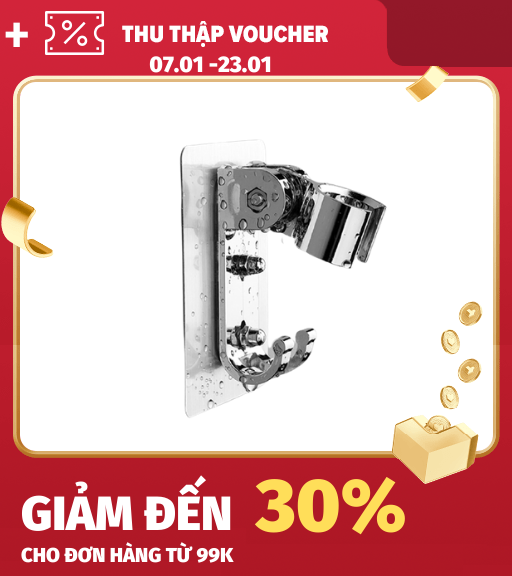 Đế cài cho tay sen và vòi xịt vệ sinh xoay 180° CMON DC-02 (dán)