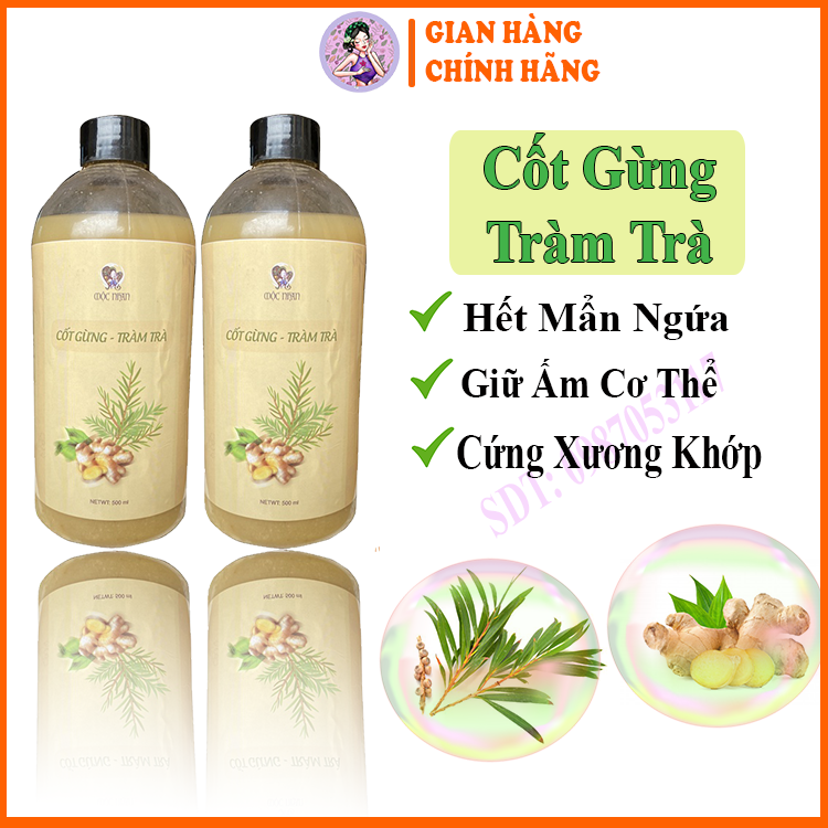 Cốt Gừng Tràm Trà, Thảo mộc tự nhiên, Giữ ấm cơ thể, Mộc Nhan Natural