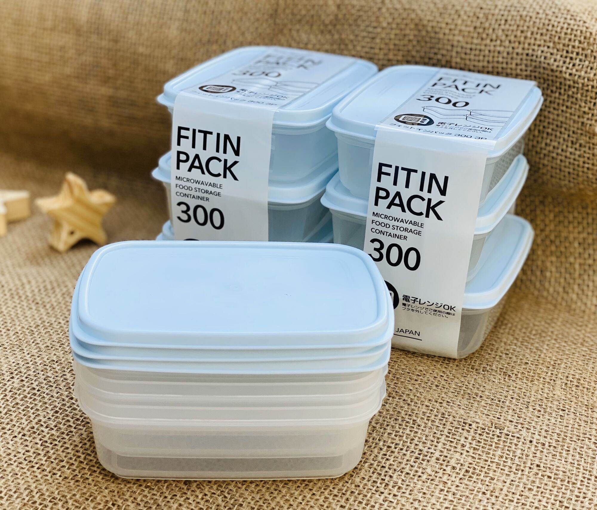 Set 3 hộp nhựa dùng đựng thực phẩm, ăn dặm cho bé - made in japan - sanada - kbn 21623
